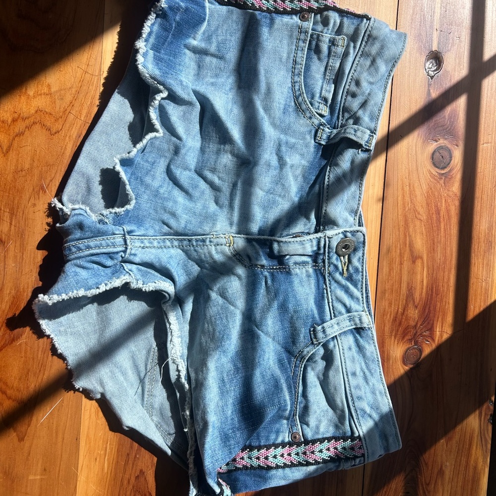 Arizona Jean Company Distressed Blue Jean Shorts